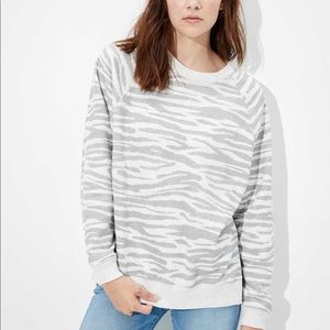 American Eagle Zebra Pullover!